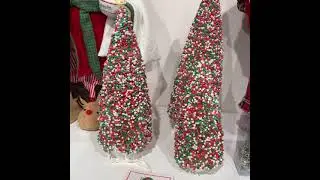 Raz Set of 3 Mini Bottle Brush Tree Christmas Ornaments 4215608