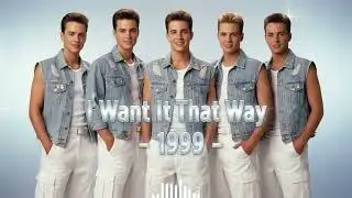 I Want It That Way &ndash; 1999 #backstreetboys #1990s