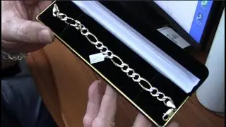 Распаковка браслета Nuragold Figaro из золота 10 мм, подробный обзор и тест чистоты золота. Как обстоят дела с Nuragold?