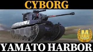 WOT Blitz - Cyborg - Ace Medal - 3.3k dmg - Mastery Badge - Yamato Harbor