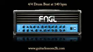 Drum Beats To Practice With: 4/4 Drum Beat at 140 BPM