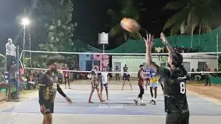 Team Hassan Vs Kerebilichi fire match🔥#hassan #viral @Alqm_is_live #volleyball #karnataka 