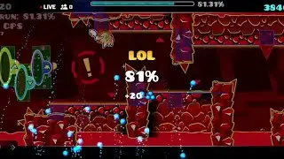HYPERSONIC 81% [EXTREME DEMON] on stream mobile 120hz. | Geometry dash 🇮🇹.