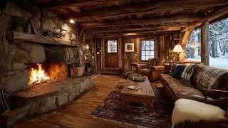 Cozy Cabin Jazz 🏡✨ | Live Afternoon Background Music for Calm Focus & Relax