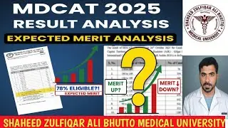 Анализ результатов SZABMU MDCAT 2025 | Распределение результатов поступления на программы MBBS и ...