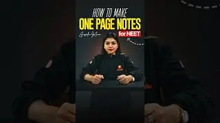 Как сделать одностраничные заметки для NEET 🔥 #NEET #шорты #тренд