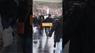 Drivers wetting pedestrians for fun in Whitby #rain #water #fun #whitby #yorkshire #roads
