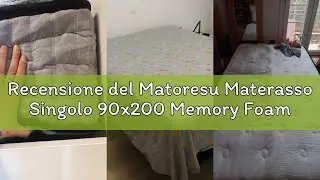 Recensione del Matoresu Materasso Singolo 90x200 Memory Foam, Altezza 25 cm, Medio Rigido H3, Matera