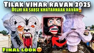 TILAK VIHAR RAVAN 2025😱|HOW TO MAKE RAVAN AT HOME😍PART-4|Dusshera 2025