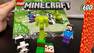 LEGO Minecraft  Building LEGO 30672: Steve and Baby Panda LEGO #Minecraft #LEGO30672 #BabyPanda