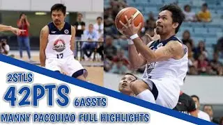 Manny Pacquiao Drops 42 Points!!! Full Highlights
