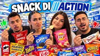 🍫WE TASTED ACTION SNACKS! 😱 WITH BENNY AND DARA