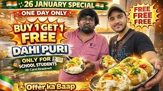 🇮🇳 26 January Special Offer | BUY 1 GET 1 FREE ✅🤩 | Special Dahi Puri 🤤 Tawakkal Tasty Treat |lootlo