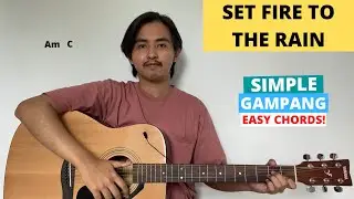CHORD SIMPLE GAMPANG (Set Fire To The Rain - Adele) (Tutorial Gitar) Mudah!