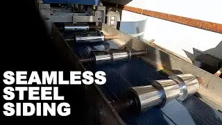How Seamless Steel Siding is Made ― Siding the Back of the House