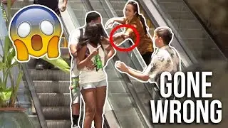 TOUCHING STRANGERS HANDS ON ESCALATOR PRANK!!