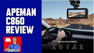 Apeman C860 dual dash Cam review and test -1520P
