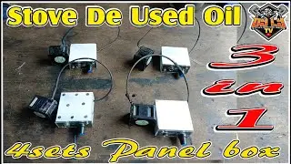 4 sets Stove de used oil Panel box Assembly & testing by Dy I.Y TV