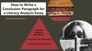 NEW How to Write a Conclusion Paragraph for a Literary Analysis Essay