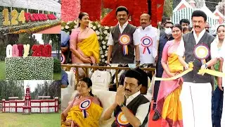 CM MK Stalin and Durga Stalin Visits and inaugurates 124th Udhaya Flower Exhibition | A Raja | Ooty