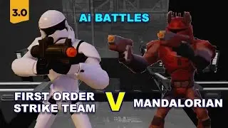 Di3.0 Ai Battles First Order Strike Team v Mandalorian Death Watch