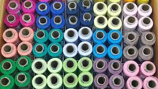 whole sale thread all tailoring material all over India best vardhman  poly thread spade poly thread