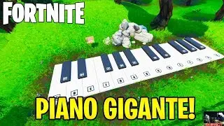 VISITE UM PIANO GIGANTE/TOQUE A PARTITURA EM UM PIANO GIGANTE - FORTNITE SEASON X