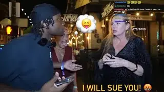 Crazy KAREN Loses It & Almost Calls Cops Over Camera Lights!