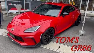 TOM'S GR86 COMPLETE CARS　in GR Garage富山新庄　トムス　トヨタ　トムスバレル　５周年おめでとう