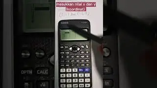 Menentukan kecerunan dan pintasan y bagi 2 titik guna kalkulator #fx570ex #classwiz
