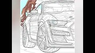 Ford Mustang. Paint Tap Color Pro