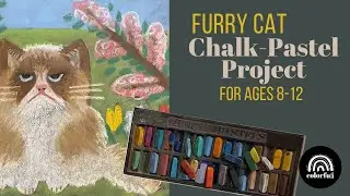 Furry Cat Chalk Pastel Project