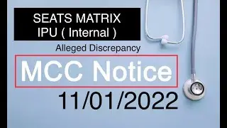 IP University | Seat Matrix | Internal Quota | Discrepancy | MD MS | NEETPG 2021