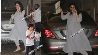 Pregnant Kareena Kapoor Khan wid Taimur jeh Ali khan in hurry late for her clinic appointment! Wow 