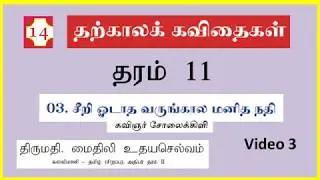 Sri Lanka Grade 11 Tamil |  தற்கால கவிதைகள்   | சீறி ஓடாத வருங்கால மனித நதி | Expert Tutor