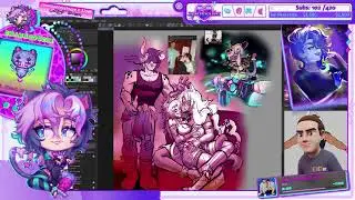 Catgirl art hours- OC Brainrot -Watch on twitch.tv/spatsula