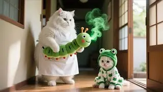 British White Kitten&rsquo;s Smelly Secret Leads to Mama Cat&rsquo;s Big Surprise 🇬🇧🐱✨