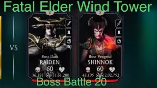 Fatal Elder Wind Tower Boss Battle 20 & Reward!! #mkmobile #mortalkombatmobile #mk11