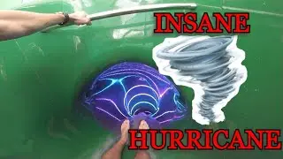 INSANE FAST water slide at Lost city, Örebro called HURRICANE