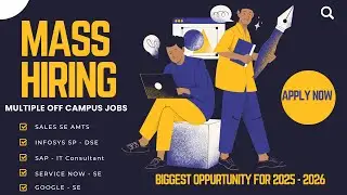 Big MNC Off-Campus Hiring 2025&ndash;2026 | Google, Infosys, SAP | Freshers Apply Now
