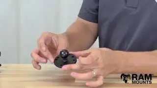 RAM 1  Ball Mount with Short Double Socket Arm & Round Bases