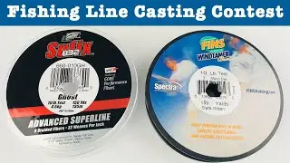 Sufix 832 vs Fins Windtamer (Fishing Line Casting Contest)