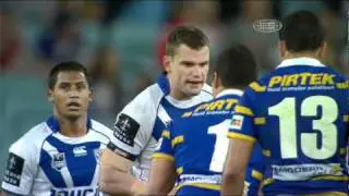 Jarryd Hayne headbutt on Corey Payne. Bulldogs vs Eels 2011 round 6