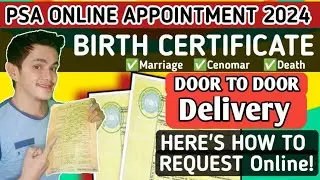PSA ONLINE APPOINTMENT 2024| How to request BIRTH/MARRIAGE/CENOMAR/DEATH CERTIFICATE ONLINE?|Tagalog