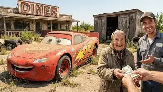 POV ASMR Car Restoration  2006 Lightning McQueen Found in  Old Highway Diner Storage  Cost $800