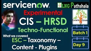HRSD Batch1 | Day 9 | ESC - Taxonomy - Plugins - Content
