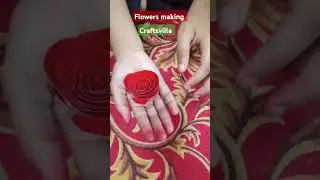 fowers making #craftshorts #flowersmaking #ideacrafts #creativeideas #creaters #trending #school
