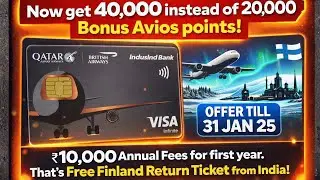 40000 Avios Offer on Indusind Qatar Avios Metal Card - 10L ITR requirement