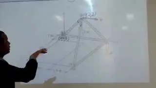Treliças espaciais (1º exercício resolvido - parte 1)