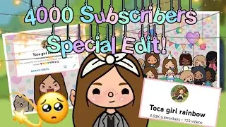4k Subscribers Special Edit! Toca life world | Toca girl rainbow | 🥰